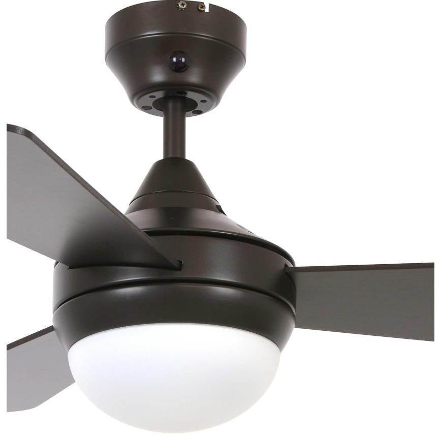 Lucci Air 512311 - Stropni ventilator AIRLIE HUGGER 2xE27/15W/230V les/rjava, premer 91 cm + daljinski upravljalnik