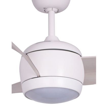 Lucci air 512911 - LED Stropni ventilator AIRFUSION NORDIC LED/20W/230V les/bela + Daljinski upravljalnik