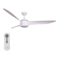 Lucci air 512911 - LED Stropni ventilator AIRFUSION NORDIC LED/20W/230V les/bela + Daljinski upravljalnik