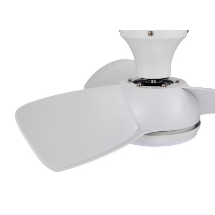 Lucci air 513071 - LED Zatemnitveni stropni ventilator SYROS LED/18W/230V 3000/4000/6000K bela + Daljinski upravljalnik