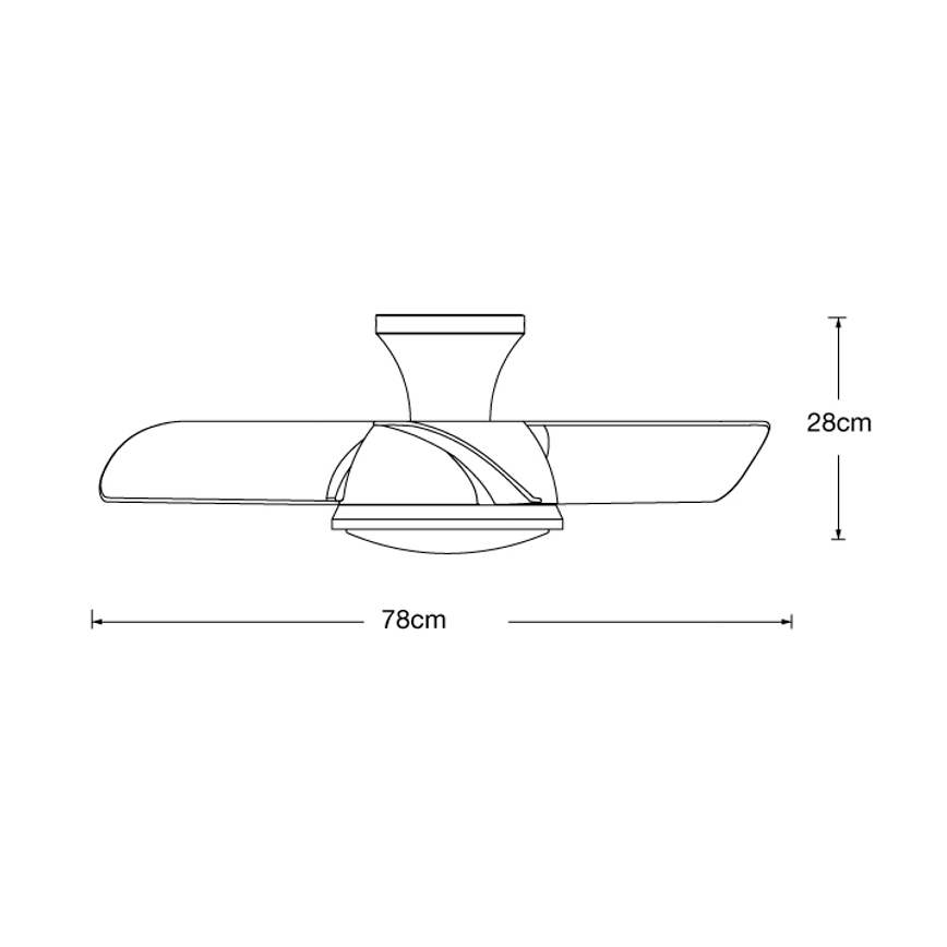 Lucci air 513071 - LED Zatemnitveni stropni ventilator SYROS LED/18W/230V 3000/4000/6000K bela + Daljinski upravljalnik