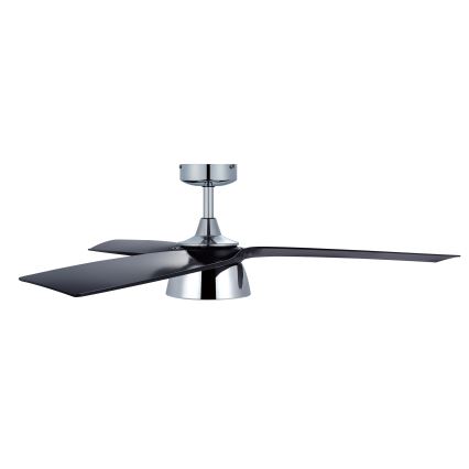 Lucci air 513072 - LED Zatemnitveni stropni ventilator BRONX LED/18W/230V 3000/4000/6000K črna/sijajni krom + Daljinski upravljalnik