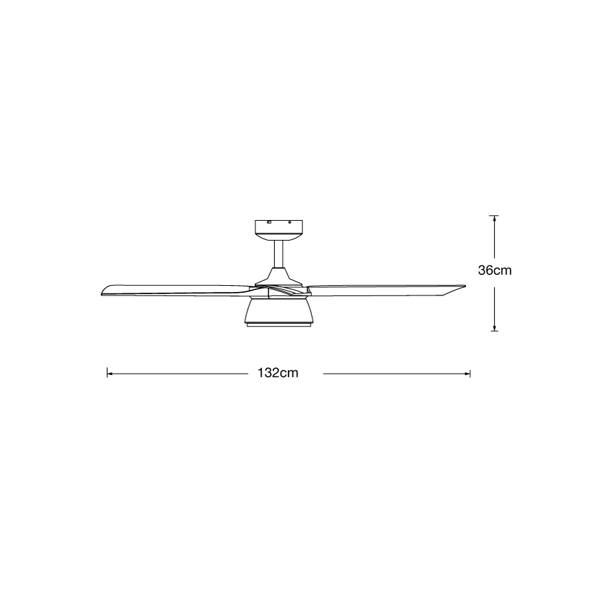 Lucci air 513072 - LED Zatemnitveni stropni ventilator BRONX LED/18W/230V 3000/4000/6000K črna/sijajni krom + Daljinski upravljalnik