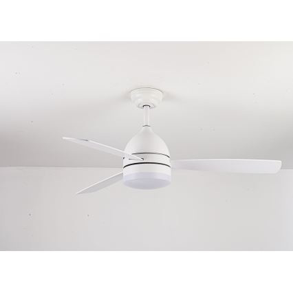 Lucci air 513075 - LED Stropni ventilator VECTOR LED/25W/230V 3000/4200/6500K bela + Daljinski upravljalnik