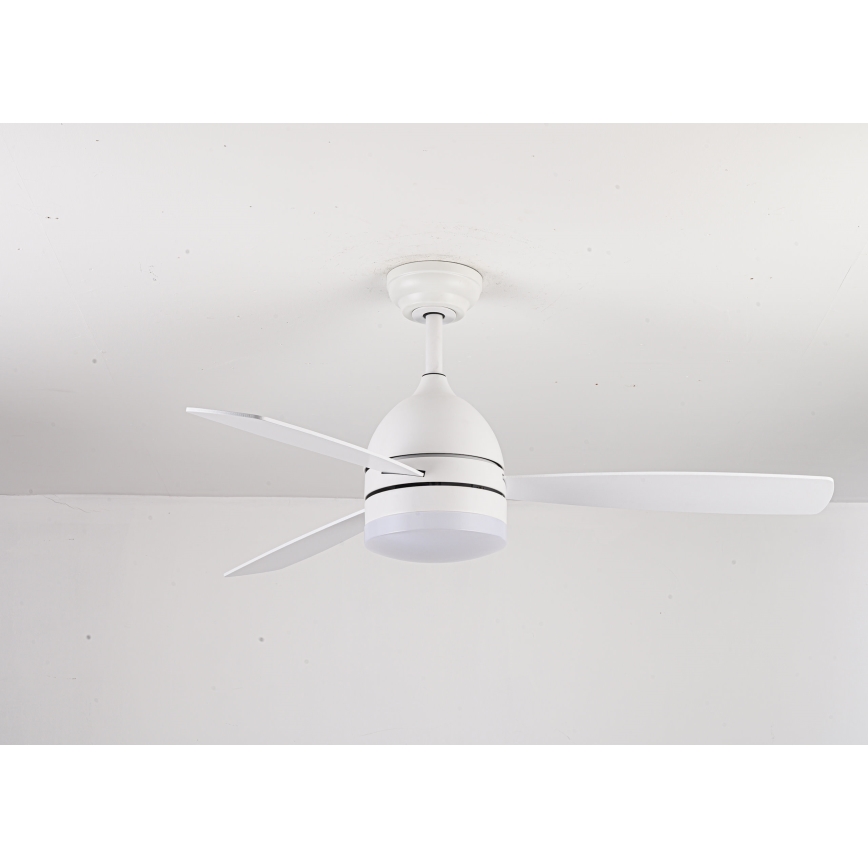 Lucci air 513075 - LED Stropni ventilator VECTOR LED/25W/230V 3000/4200/6500K bela + Daljinski upravljalnik