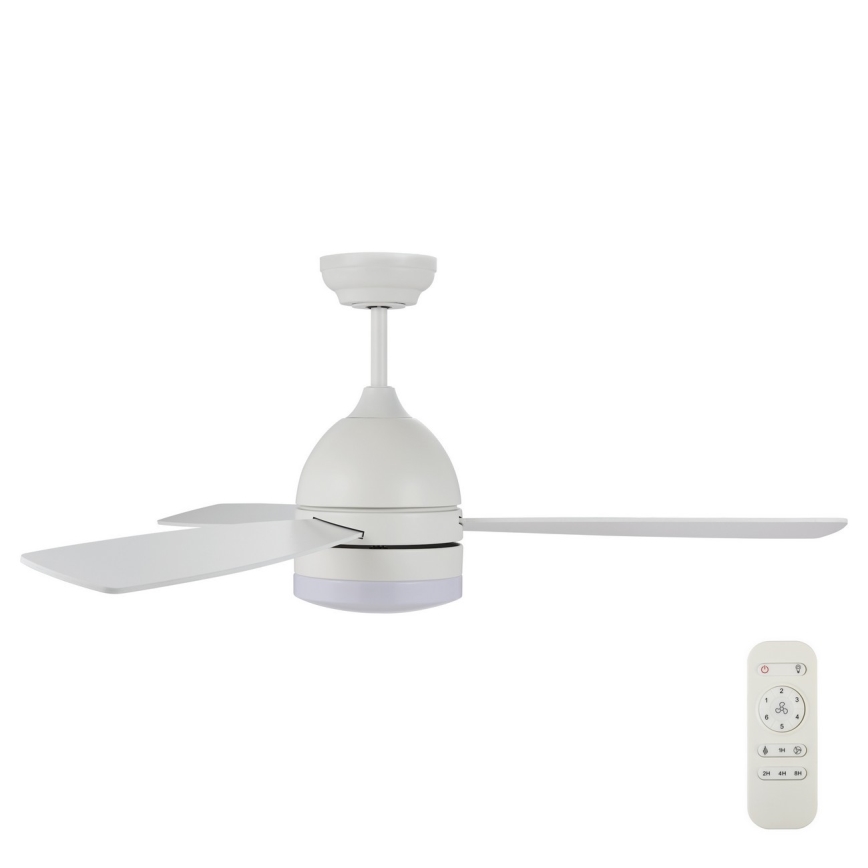 Lucci air 513075 - LED Stropni ventilator VECTOR LED/25W/230V 3000/4200/6500K bela + Daljinski upravljalnik