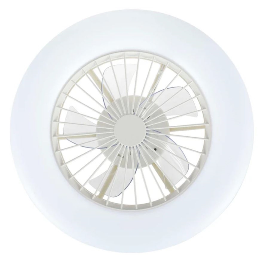 Lucci Air 513200 - LED Zatemnitvena stropna svetilka z ventilatorjem OSLO LED/20W/230V 3000/4500/6500K bela + Daljinski upravljalnik