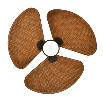 Lucci Air 51325649 - LED zatemljiv stropni ventilator SABLE 1xGX53/12W/230V 3000/4000/5000K premer 91,5 cm rjave barve + daljinski upravljalnik