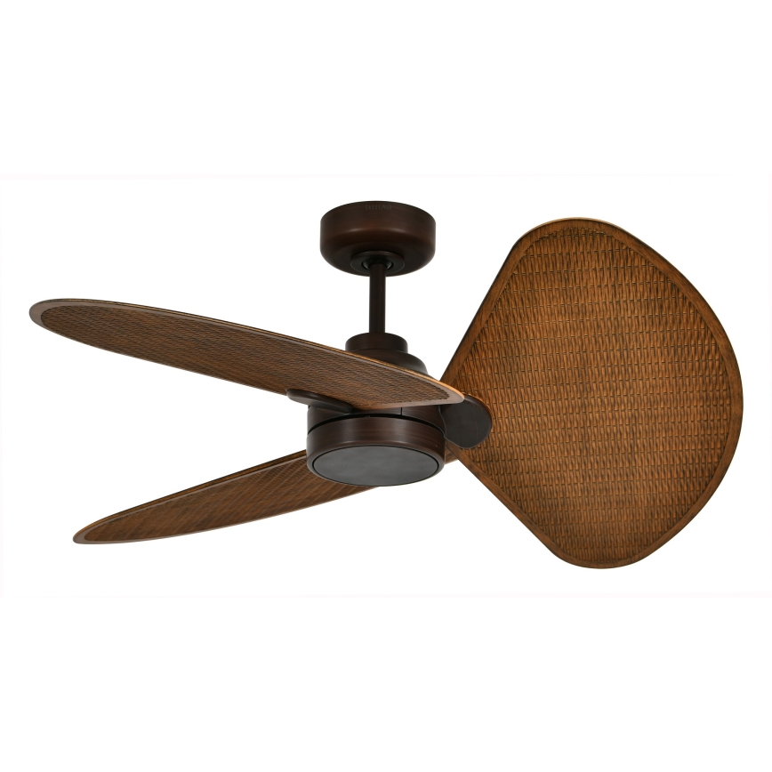Lucci Air 51325649 - LED zatemljiv stropni ventilator SABLE 1xGX53/12W/230V 3000/4000/5000K premer 91,5 cm rjave barve + daljinski upravljalnik