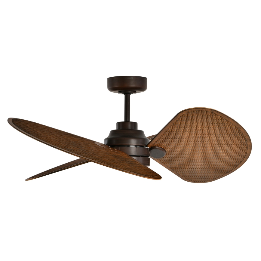 Lucci Air 51325649 - LED zatemljiv stropni ventilator SABLE 1xGX53/12W/230V 3000/4000/5000K premer 91,5 cm rjave barve + daljinski upravljalnik
