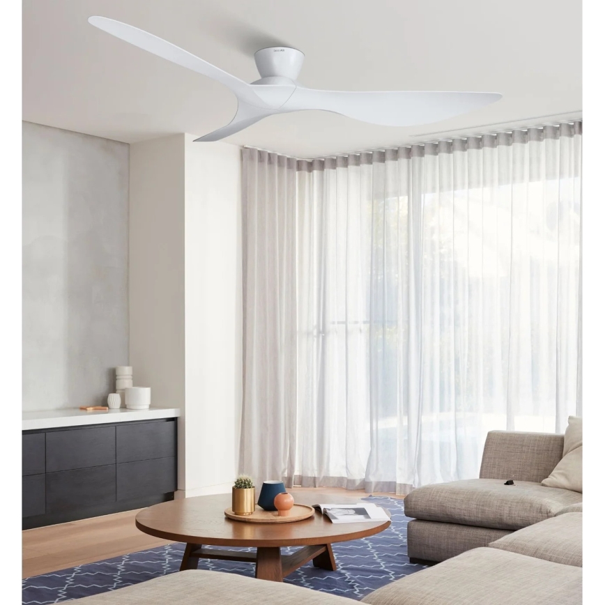 Lucci Air 514030 - Stropni ventilator KOTARA premer 137 cm bela + daljinski upravljalnik