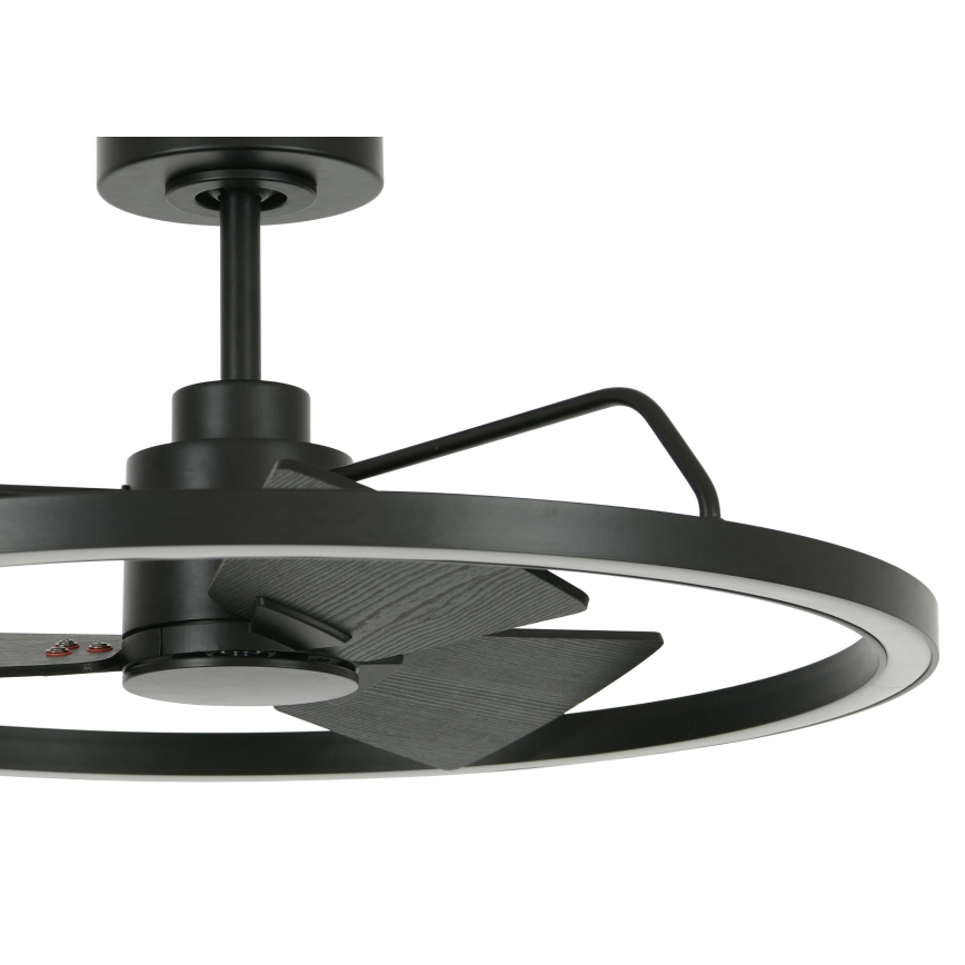 Lucci Air 516124 - LED Zatemnitveni stropni ventilator CESSNA LED/36W/230V 3000/4000/5000K črna + Daljinski upravljalnik