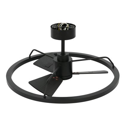 Lucci Air 516124 - LED Zatemnitveni stropni ventilator CESSNA LED/36W/230V 3000/4000/5000K črna + Daljinski upravljalnik