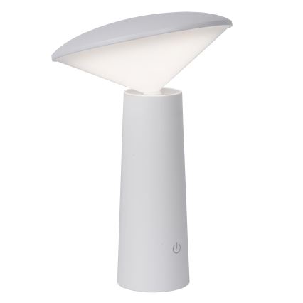 Lucide 02807/04/31 - LED Zatemnitvena zunanja svetilka na dotik JIVE LED/3W/3,7V USB 3000/4750/6500K IP44 1200 mAh bela