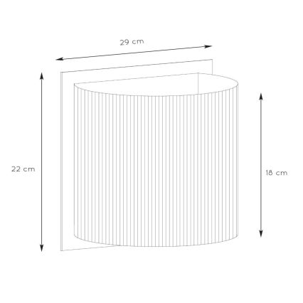 Lucide 03229/01/30 - Stenska svetilka MAGIUS 1xE27/40W/230V bambus