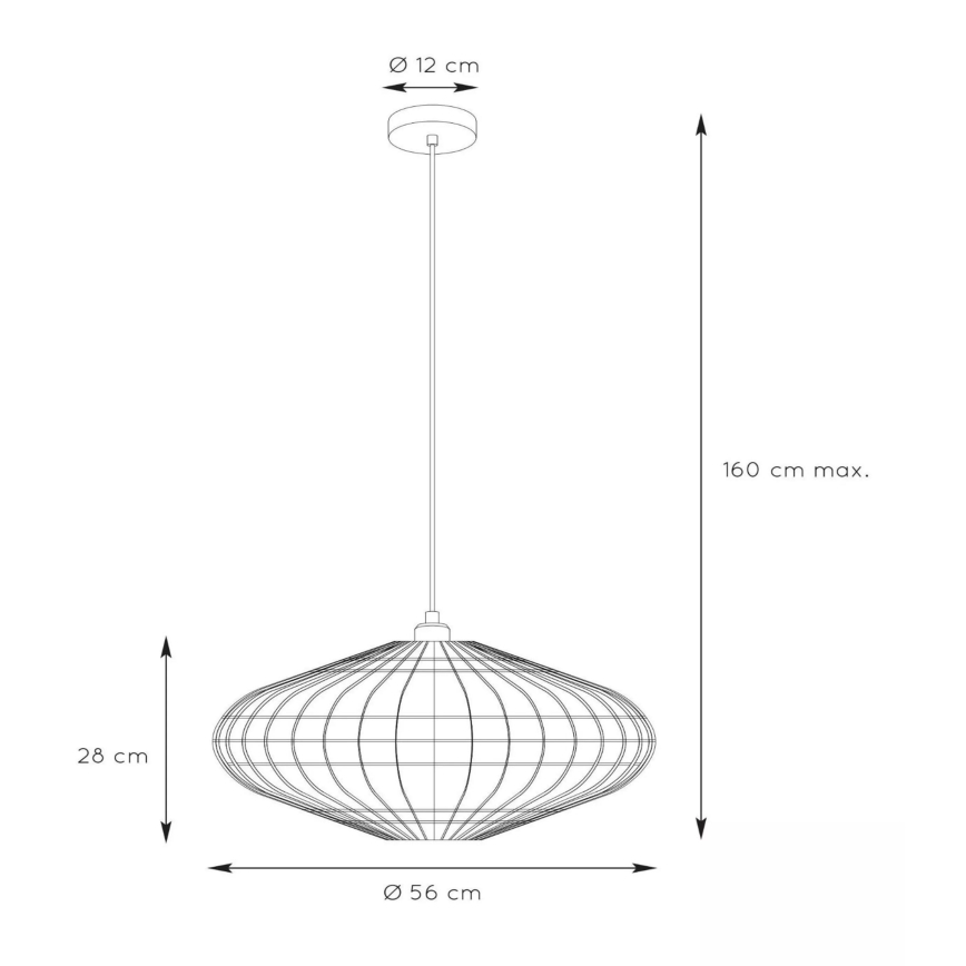 Lucide 03435/56/72 - Lestenec na vrvici MAGALI 1xE27/40W/230V bež