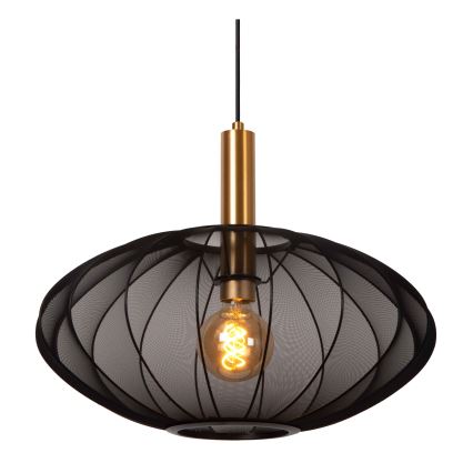 Lucide 03447/52/30 - Lestenec na vrvici CORINA 1xE27/40W/230V pr. 50 cm črna