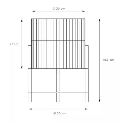 Lucide 03540/01/72 - Namizna svetilka JANTINE 1xE27/40W/230V