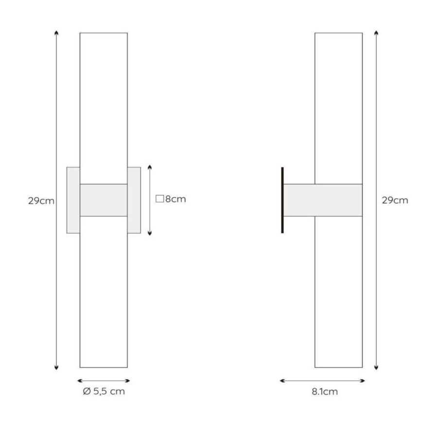 Lucide 04202/02/30 - Kopalniška stenska svetilka JESSE 2xG9/33W/230V IP44