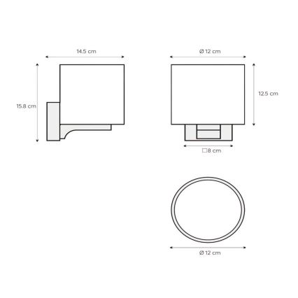 Lucide 04204/01/30 - Kopalniška stenska svetilka JENNO 1xG9/33W/230V IP44
