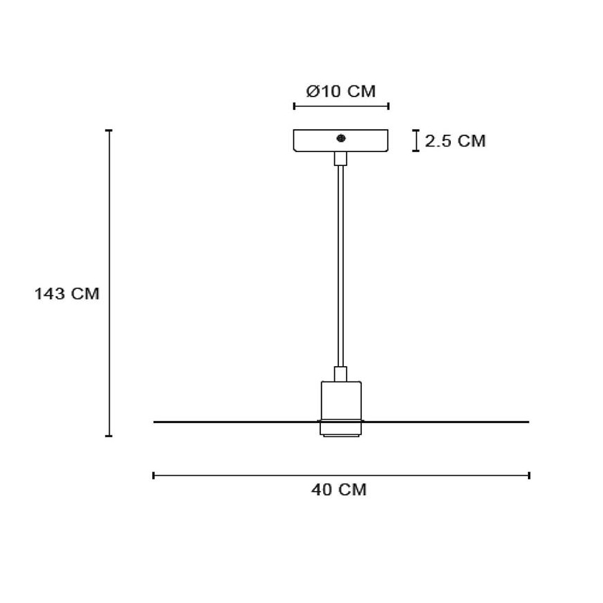 Lucide 05431/01/02 - Lestenec na vrvici OLENNA 1xE27/40W/230V
