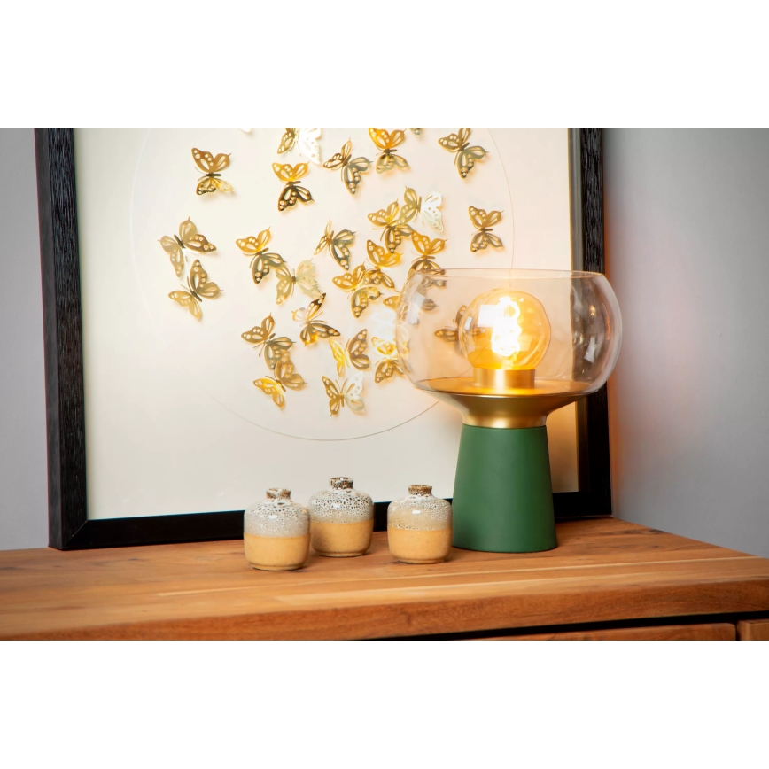 Lucide 05540/01/33 - Namizna svetilka FARRIS 1xE27/25W/230V zelena