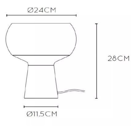 Lucide 05540/01/33 - Namizna svetilka FARRIS 1xE27/25W/230V zelena