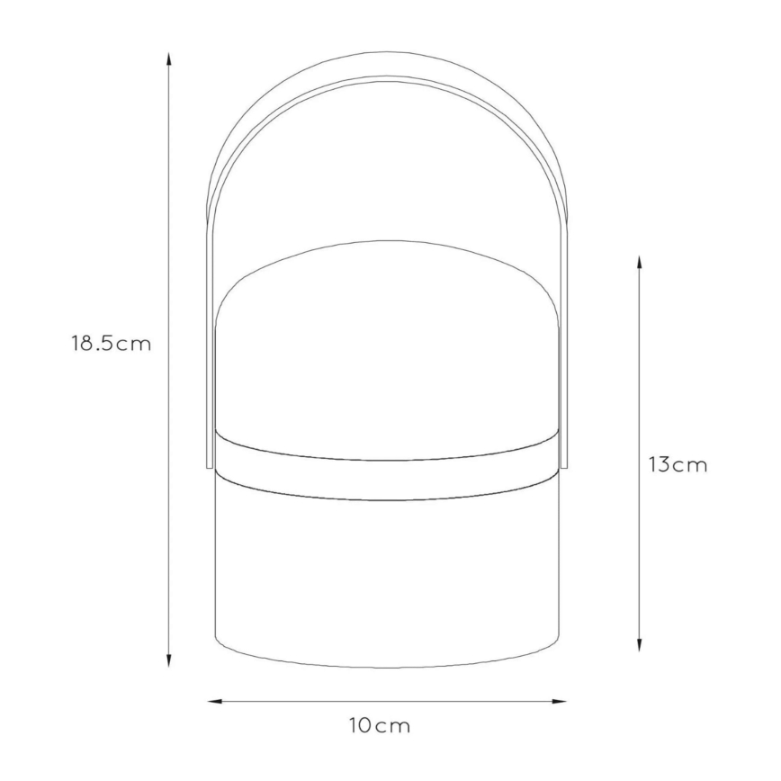 Lucide 06802/01/33 - LED Zunanja zatemnitvena svetilka LITTLE JOE LED/0,3W/3,7V USB IP44 680 mAh zelena
