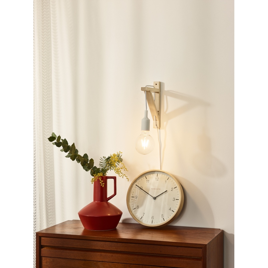 Lucide 08208/01/31 - Stenska svetilka FIX WALL 1xE27/60W/230V bela