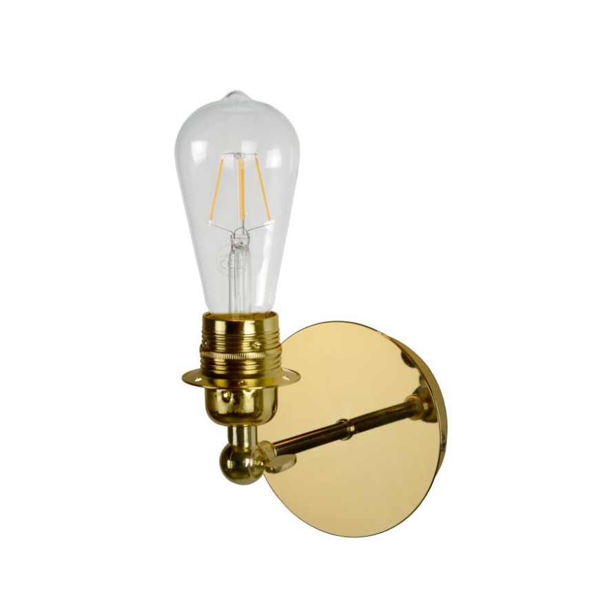 Lucide 08223/01/01 - LED stenska svetilka RETRO 1xE27/5W/230V medenina