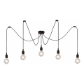 Lucide 08408/05/30 - Lestenec na vrvici FIX MULTIPLE 5xE27/60W/230V pajek