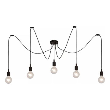 Lucide 08408/05/30 - Lestenec na vrvici FIX MULTIPLE 5xE27/60W/230V pajek