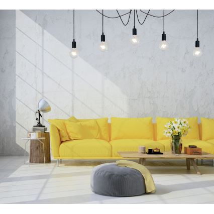 Lucide 08408/05/30 - Lestenec na vrvici FIX MULTIPLE 5xE27/60W/230V pajek