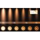 Lucide 09120/24/30 – LED Zatemnitveni reflektor ZEFIX 2×GU10/12W/230V črn