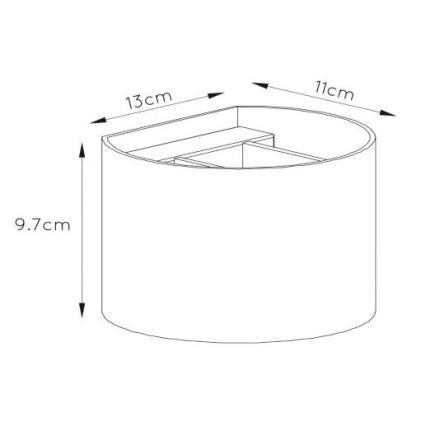 Lucide 09218/04/36 - LED Zatemnitvena stenska svetilka XIO 1xG9/4W/230V antracit