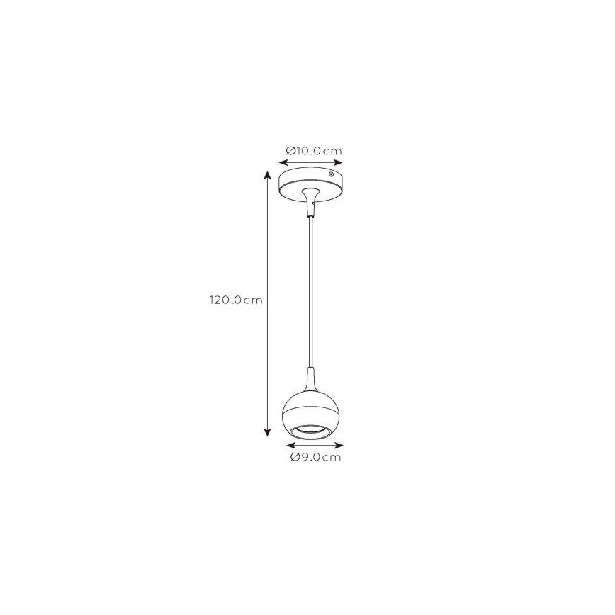 Lucide 09434/01/31 - Lestenec na vrvici FAVORI 1xGU10/5W/230V bel