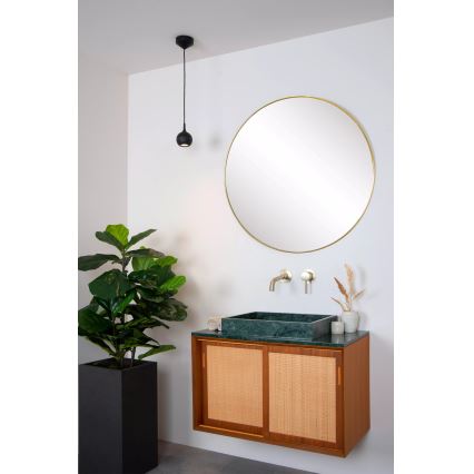 Lucide 09438/01/30 - Lestenec na vrvici FAVORI 1xGU10/50W/230V IP44 črna