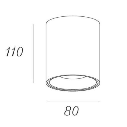 Lucide 09912/05/36 - LED Reflektor BENTOO 1xGU10/5W/230V siva