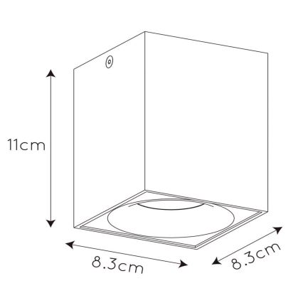 Lucide 09913/05/31 - LED Zatemnitveni reflektor BENTOO 1xGU10/5W/230V bela