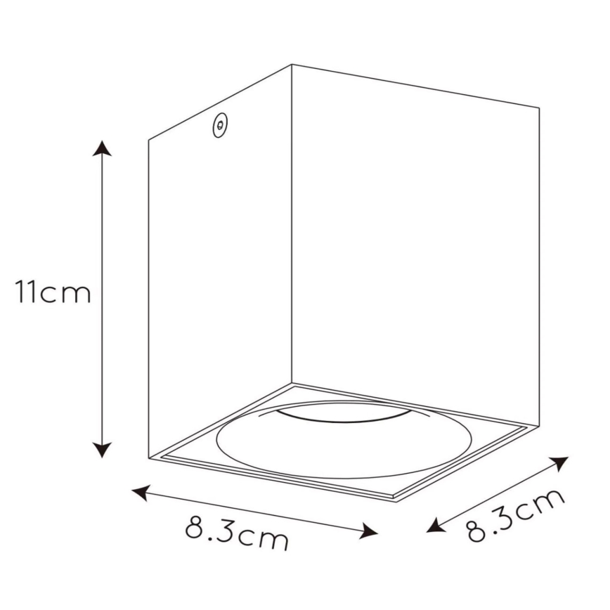 Lucide 09913/05/31 - LED Zatemnitveni reflektor BENTOO 1xGU10/5W/230V bela