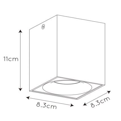 Lucide 09913/05/36 - LED Zatemnitveni reflektor BENTOO 1xGU10/5W/230V siva