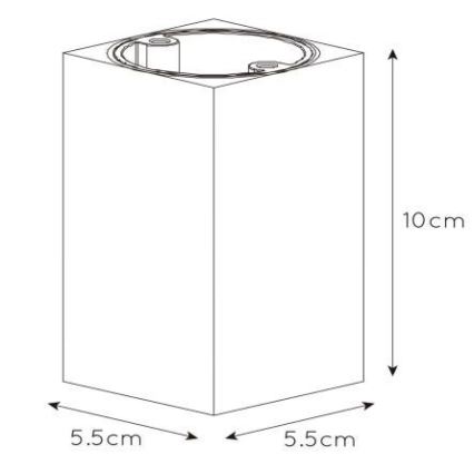Lucide 09916/06/36 - LED Zatemnitveni reflektor DELTO 1xGU10/5W/230V siva
