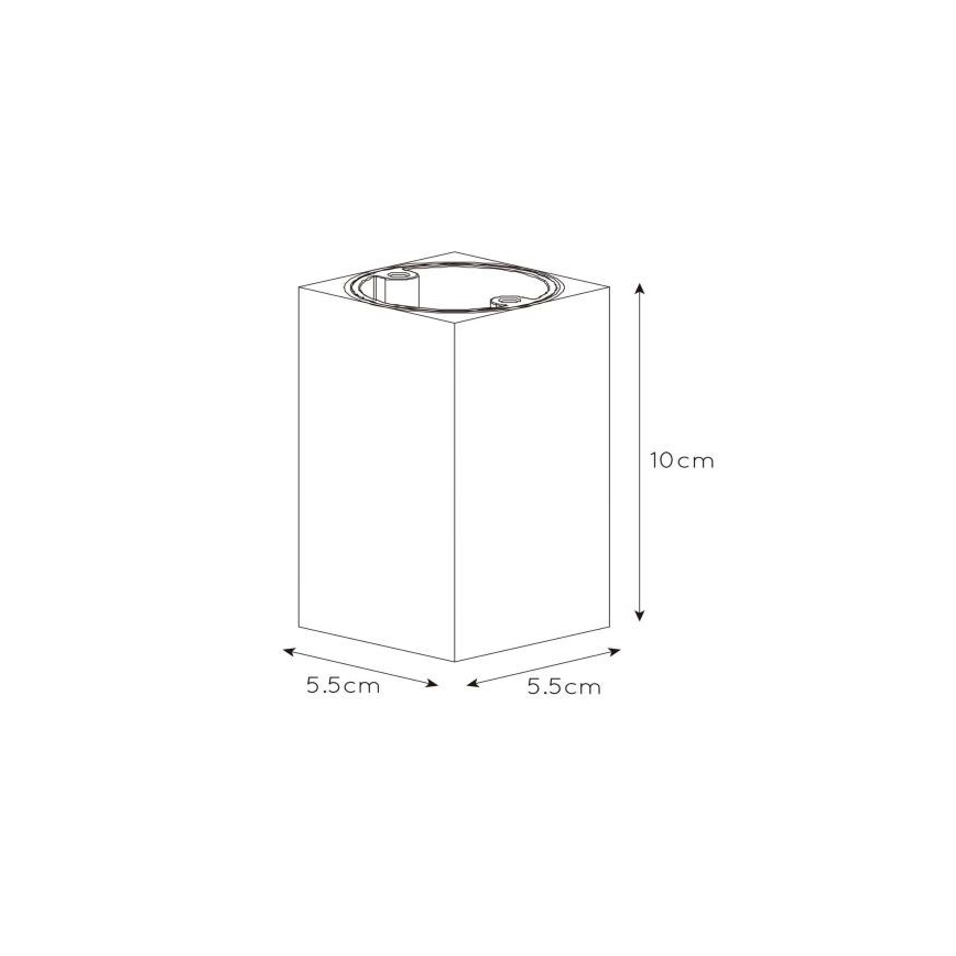 Lucide 09916/06/36 - LED Zatemnitveni reflektor DELTO 1xGU10/5W/230V siva