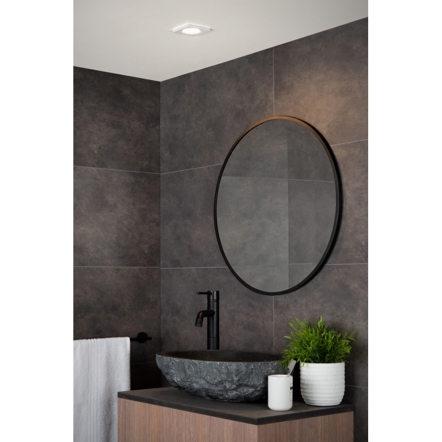 Lucide 09924/01/31 - Kopalniška vgradna svetilka ZIVA 1xGU10/50W/230V IP44 bela