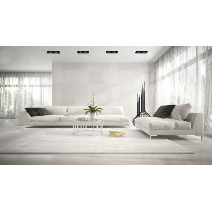 Lucide 09926/02/30 - Vgradna svetilka CHIMNEY 2xGU10/50W/230V črna