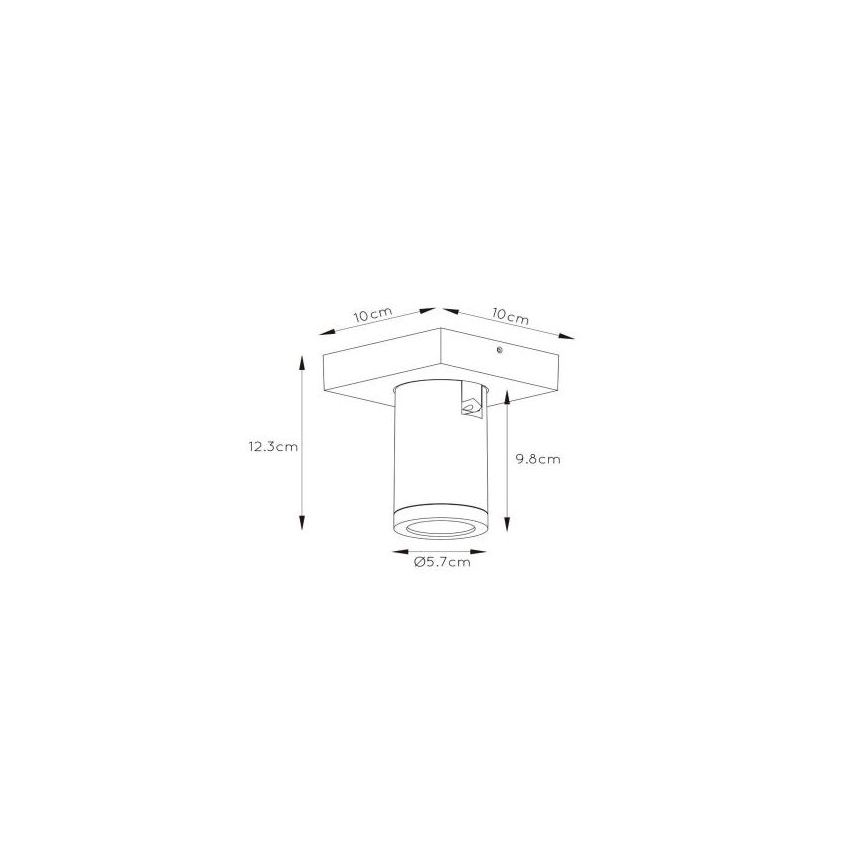 Lucide 09930/05/31 - LED Zatemnitveni reflektor TAYLOR 1xGU10/5W/230V IP44
