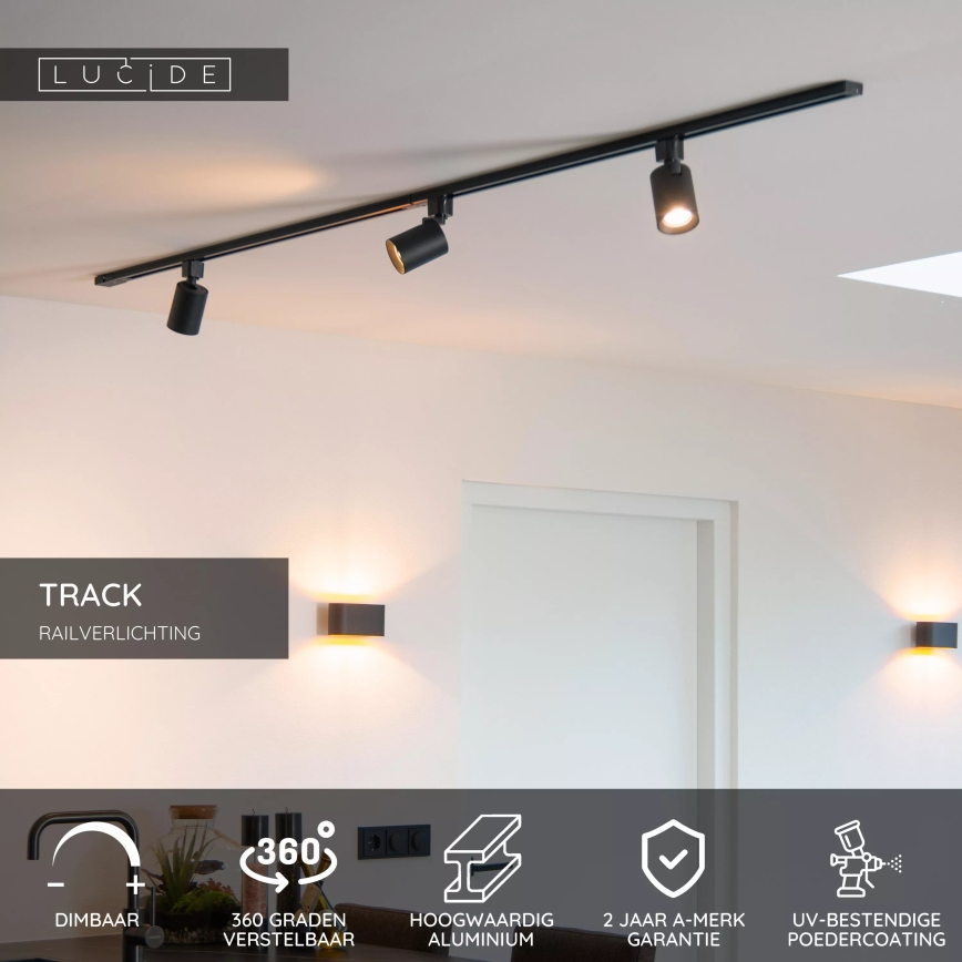 Lucide 09951/01/30 - Smerna svetilka za tirni sistem TRACK 1xGU10/MR16/50W/230V