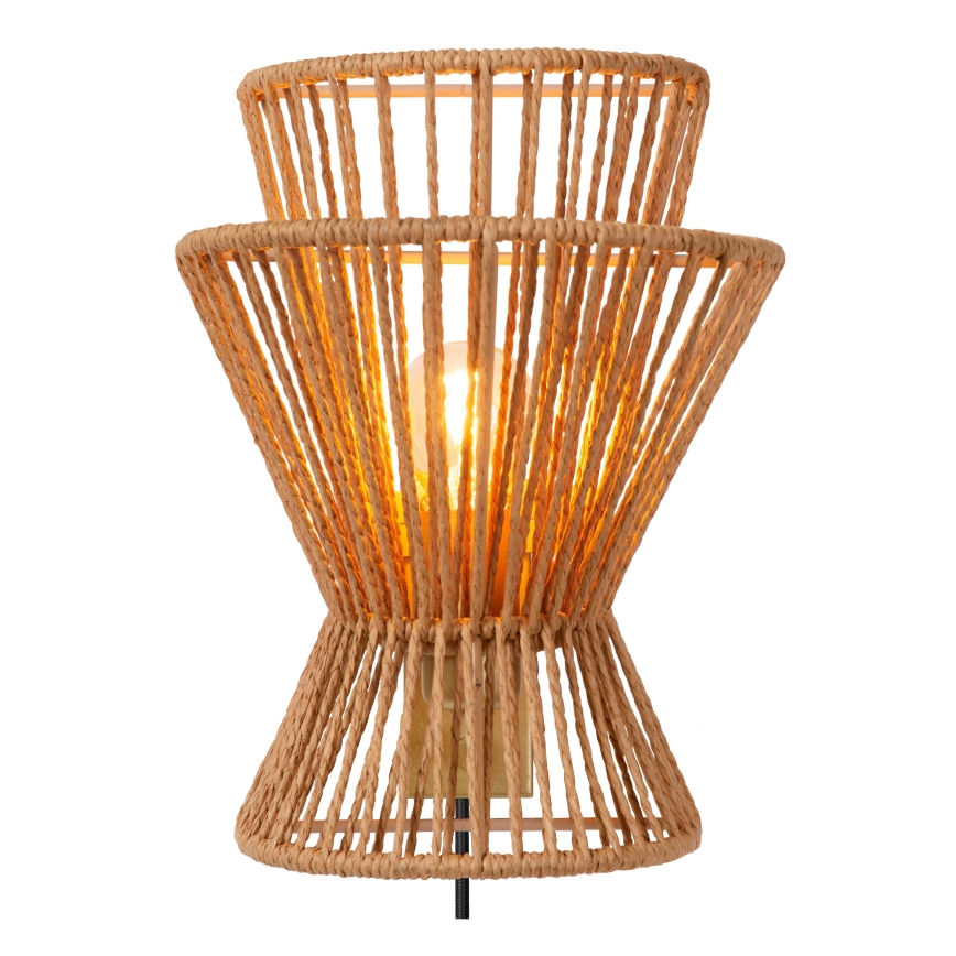 Lucide 10220/01/72 - Stenska svetilka TASMAN 1xE27/60W/230V bež