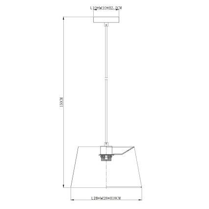 Lucide 10416/01/33 - Lestenec na vrvici WOOLLY 1xE27/60W/230V zelena
