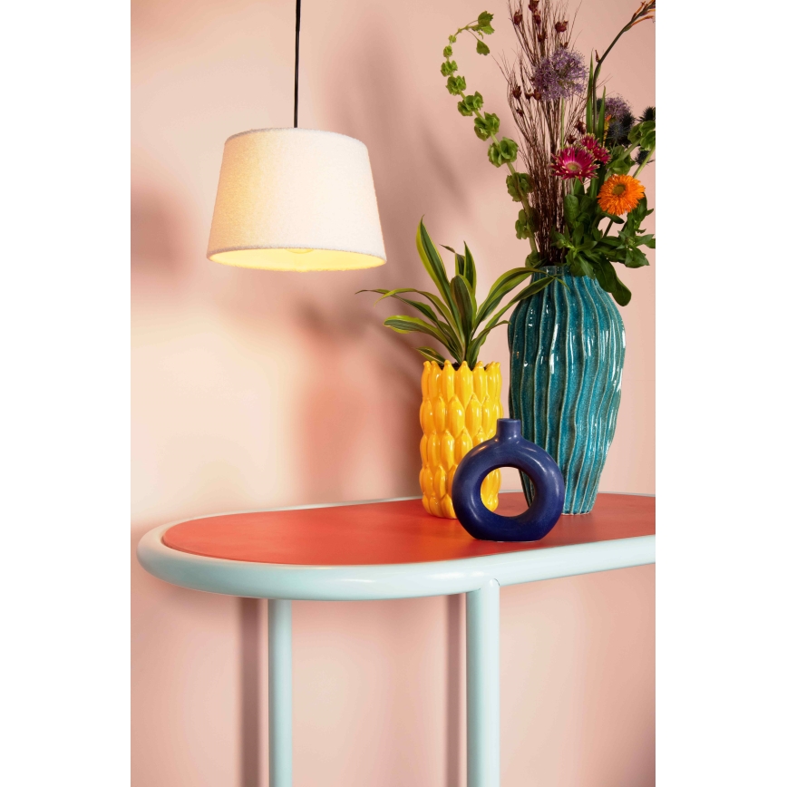 Lucide 10416/01/38 - Lestenec na vrvici WOOLLY 1xE27/60W/230V krem barva